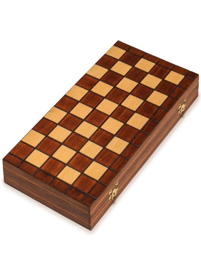 Wegiel Checkers Set in Folding Wooden Case - 100 Playing Field - 15-1/2'' - Image 5